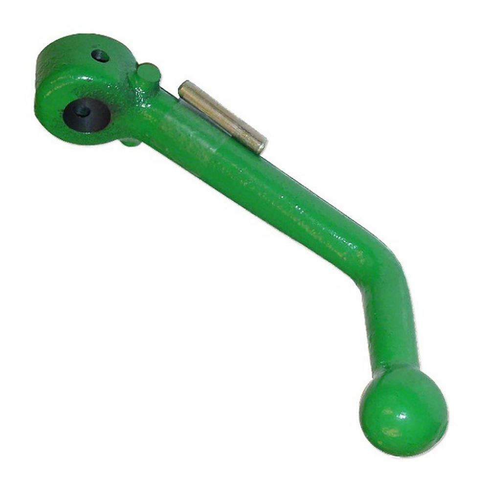 JDS571 3 Point Adjustable Upright Crank Handle with roll pin Fits John Deere