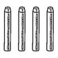 M3036T 4 Pack Valve Guide Fits John Deere 420 430 440 Tractor Fits JD
