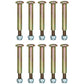 Qty 10: Wheel Bolt and Lock Nut Kits Fits Troy Bilt Replaces 712-0798