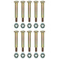 Ten Deck Wheel Shoulder Bolts and Lock Nuts Fits John Deere M84691 Lawn Mowers