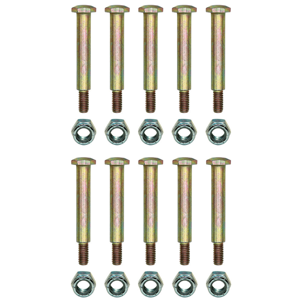 Qty 10: Wheel Bolt and Lock Nut Kits Fits Troy Bilt Replaces 712-0798