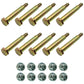 Qty 10: Wheel Bolt and Lock Nut Kits Fits John Deere Replaces M84691