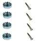 (4) Deck Wheel Shoulder Bolts and Nuts Fits AYP Fits Husqvarna 137644 532137644