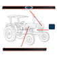 Hood Decal Set Fits Ford/New Holland Replaces 83952740