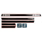 83953029 New Hood Decal Set Fits Ford Tractor 2910 w/ Black/Red Force II