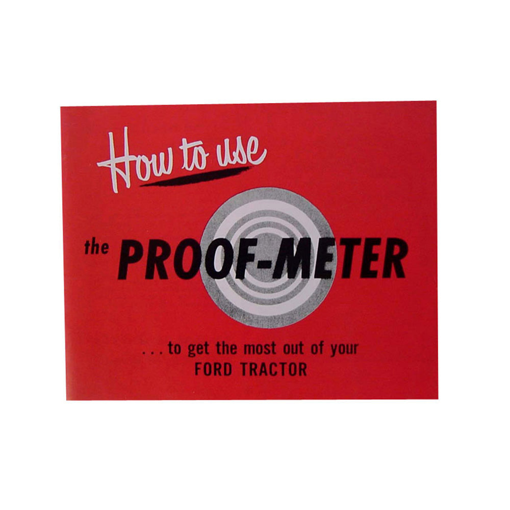 48FTPM Tractor Proofmeter Guide Fits Ford Tractor 8N 1951 - 1952 Proof Meter