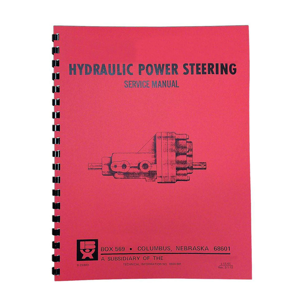 REP2652 Behlen Power Steering Service & Parts Manual  Fits Allis Chalmers +
