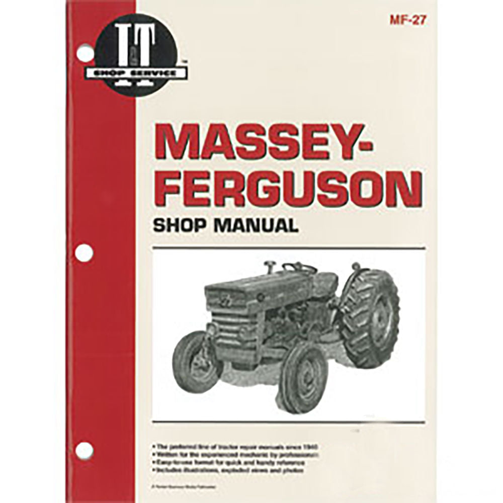 Shop Manual Fits Massey Ferguson Replaces 595-MF27