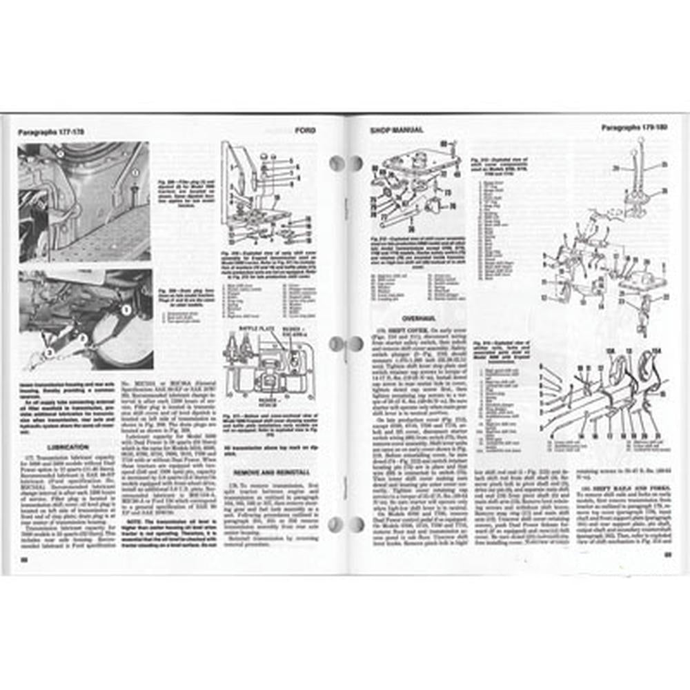 Shop Manual Fits Ford 5000 5600 5610 6600 6610 6700 6710 7000 7600 7610 7700 771