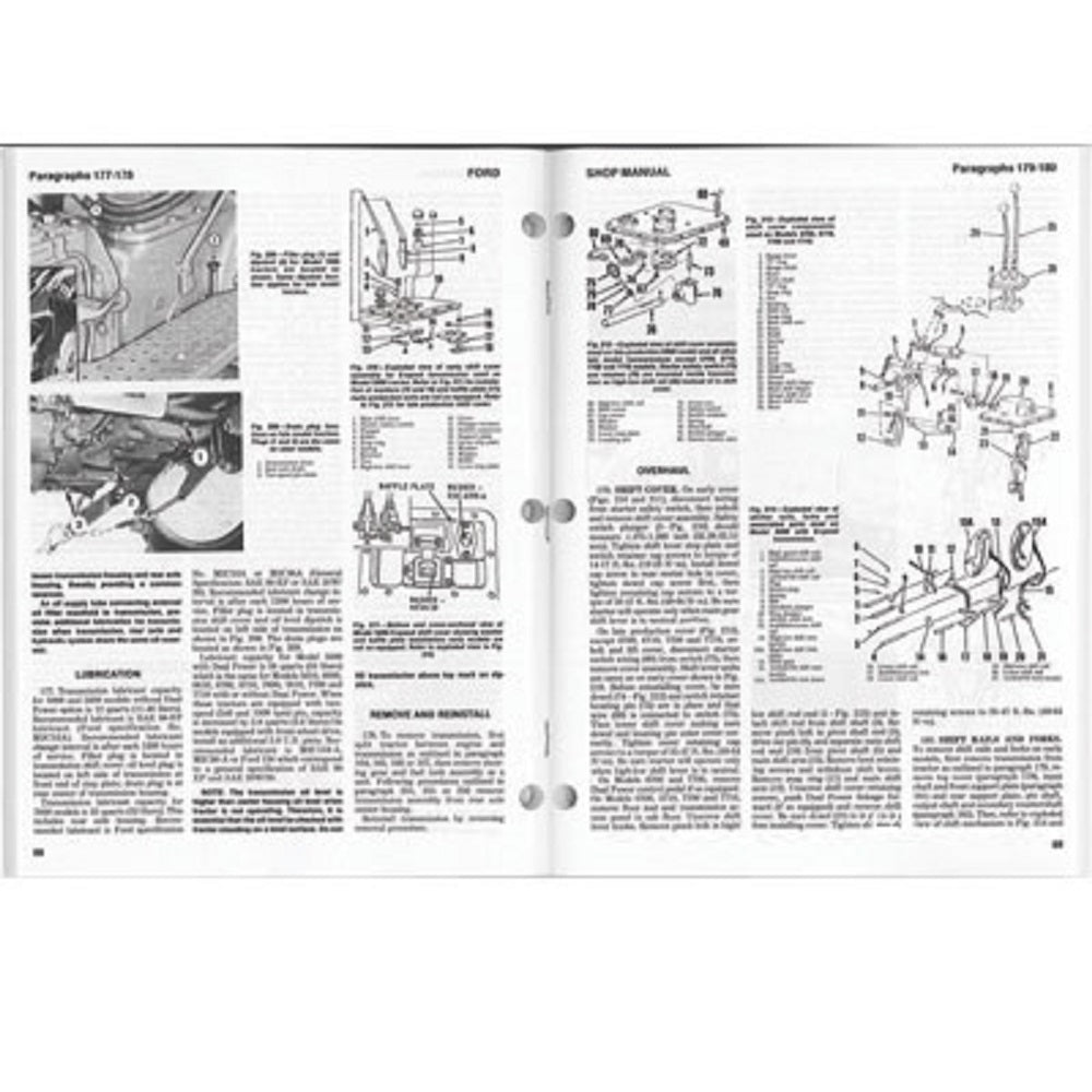 I&T Shop Manual Fits Ford 5000 5600 5610 6600 6610 7000 7600 7610 7000 7710