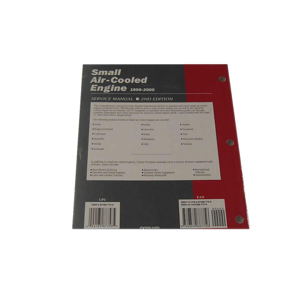 Service Shop Manual Vol. 2 Clymer SES2-2 SES22 For Small Air-Cooled Engines