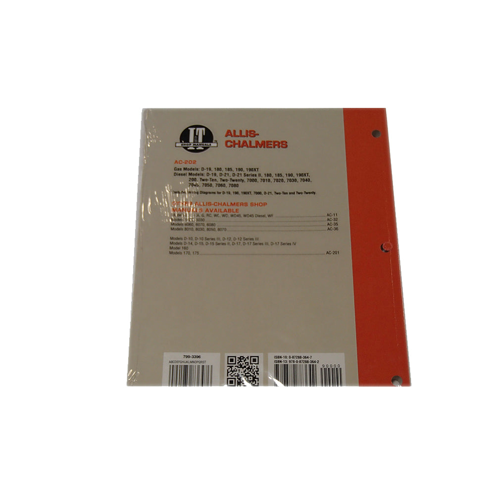 I&T Shop Manual Fits Allis Chalmers 7000 7010 7020 7030 7040 7045 7050 7060 7080