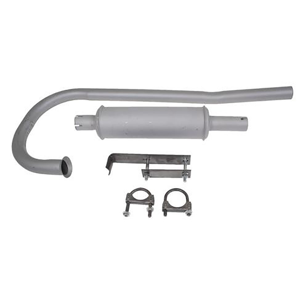 2-pc Vertical Muffler Assembly Fits Massey Ferguson Replaces M112