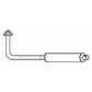 A-MF7010 One New Parts Muffler Fits Massey Ferguson 202 204 TO35 35