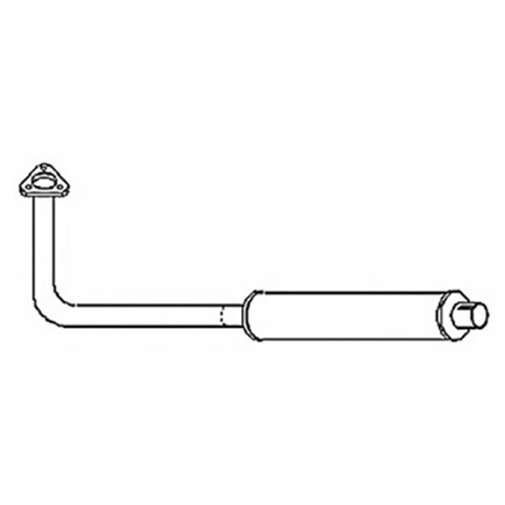 181600M91 Muffler & Pipe Assembly Fits Massey Ferguson 35 TO35 Tractors