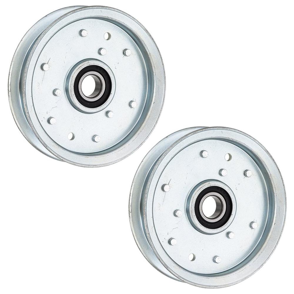 Flat Idler Pulley Set Fits Troy Bilt Replaces 756-04511