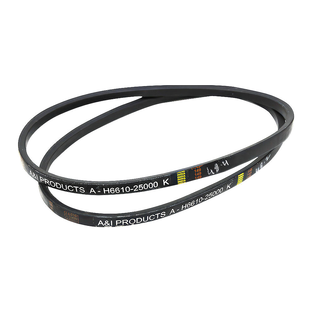 66101-25080 2 Belts Fits Kubota G1700 G1800 G1800S G1900 G1900S G2000 G2000S