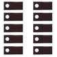 Qty 10: Left Hand Blade  Fits BUSH HOG Replaces 00787167