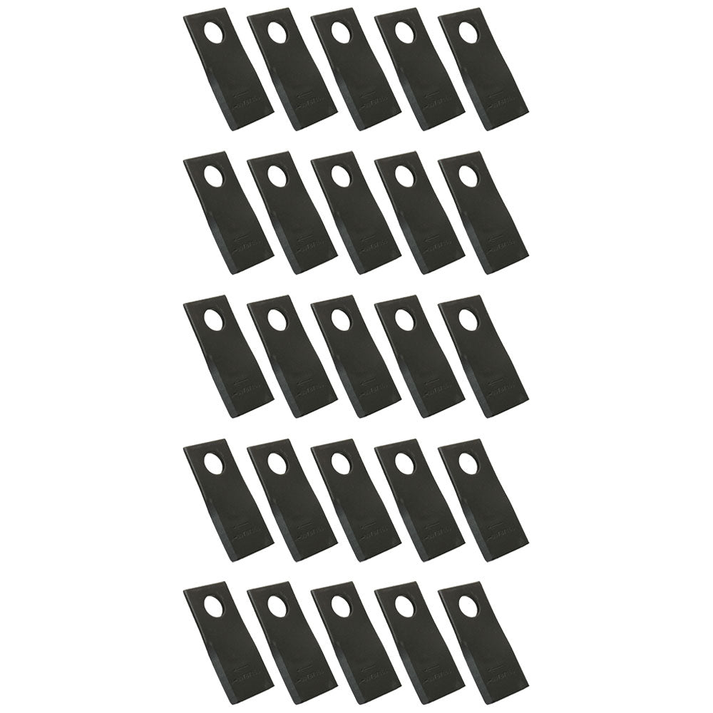 Qty 25: Right Hand Disc Mower Blade Fits Rhino Replaces 00787166