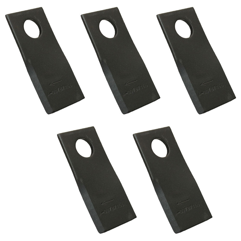 Qty 5: Right Hand Disc Mower Blade Fits BUSH HOG Replaces 00787166
