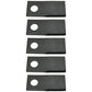 Qty 5: Right Hand Disc Mower Blade Fits Rhino Replaces 00787166