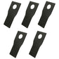 Qty 5: Right Hand Disc Mower Blade Fits Rhino Replaces 00787166