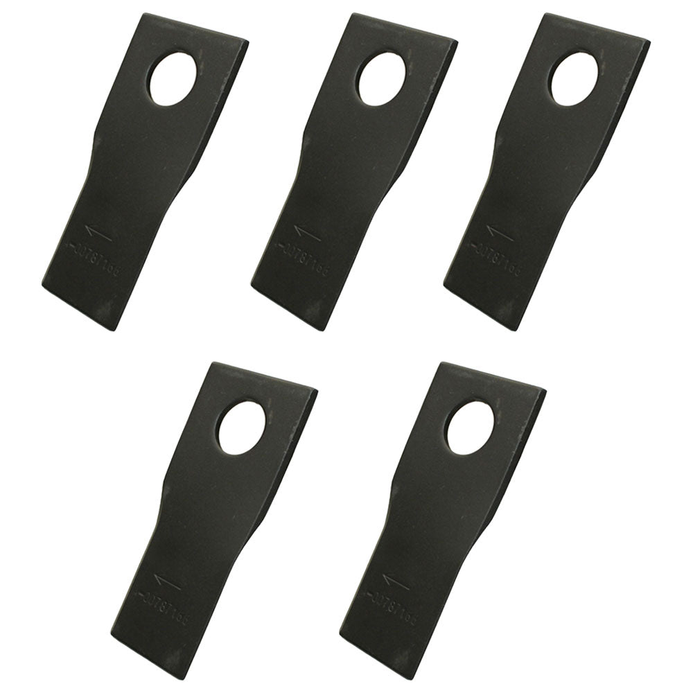 Qty 5: Right Hand Disc Mower Blade Fits Rhino Replaces 00787166