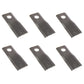 Qty 6: RH Disc Mower Blade Fits John Deere Replaces CC21781