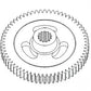 Splined Impeller Gear Fits John Deere Models E84810 E84810-A