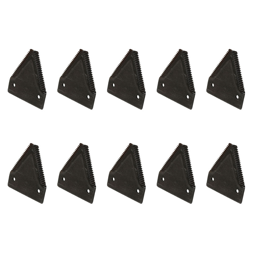 Qty 10: Sickle Section Fits Case/International Harvester Replaces 491-S621BT