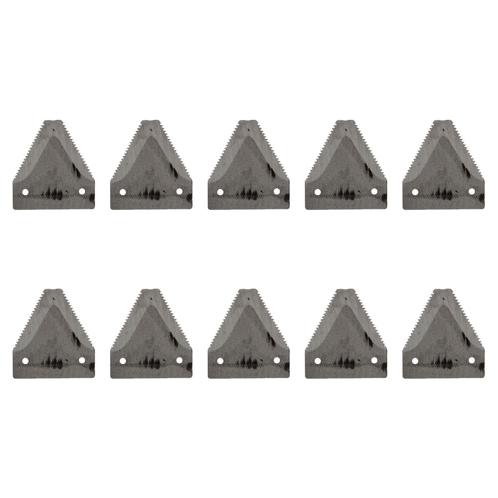 Qty 10: Sickle Sections Fits Case/International Harvester Replaces 491-S621BT