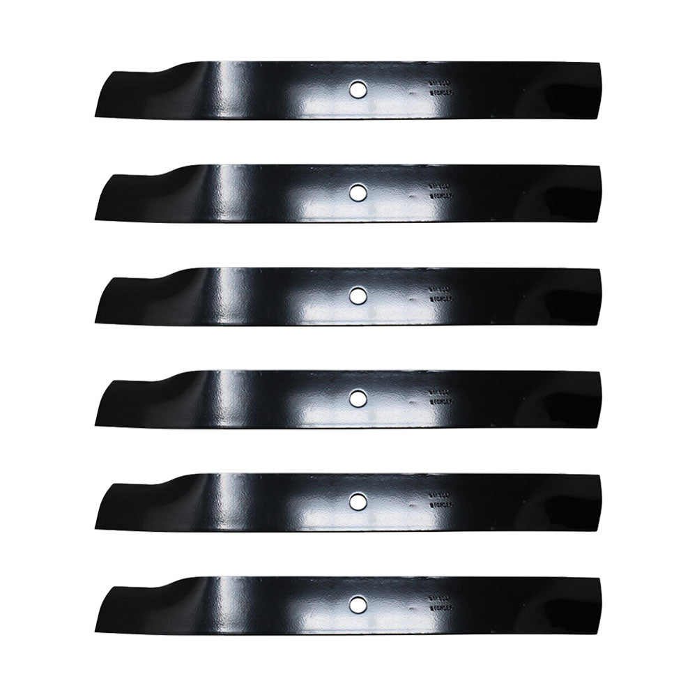 (6) 6180 Rotary Blades Compatible With Hustler 793794, 794685