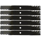 Qty 6: Toothed Mulching Blade Fits John Deere Replaces M143504