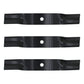 (3) Pack Mower Blades Fits Kubota Kommander 48" K5575-34330 K5575-97530 ZG2048
