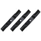3PK Blades Fits Kubota fits Kommander 48" ZG123 ZG124 K5617-97530 K5575-97530