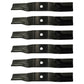 6 New XHT Heavy Duty Blades 48" Decks Fits Kubota K5182-71840 K5575-34330