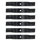(6) Pack Mower Blades Fits Kubota KOMMANDER 48" K5575-34330 K5575-97530 ZG2048