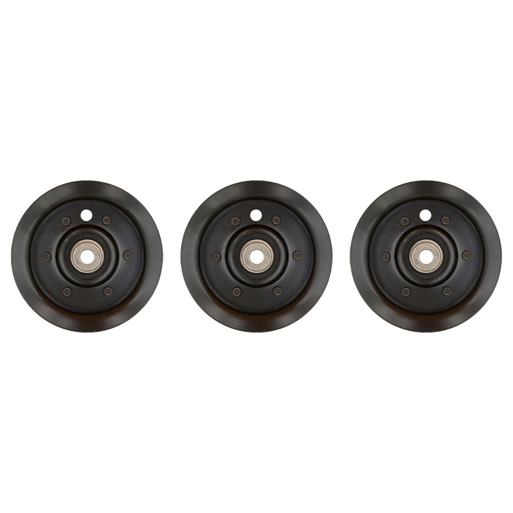 (Pack of 3) Flat Idler Pulleys Fits Toro 106-2175, 1062175, 132-9420, 1329420