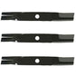 3 High Lift Heavy Duty Blades for Some Fits Kubota Models with 60" Deck
