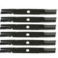 6 REPL XHT HD USA BLADES Fits Kubota K5647-34330 K5647-34340 FOR ZD326S ZD21F-60
