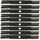 9PK Lawn Mower Blades Fits Kubota K5647-34330 K5647-34340 60" ZD326S ZD21F-60P
