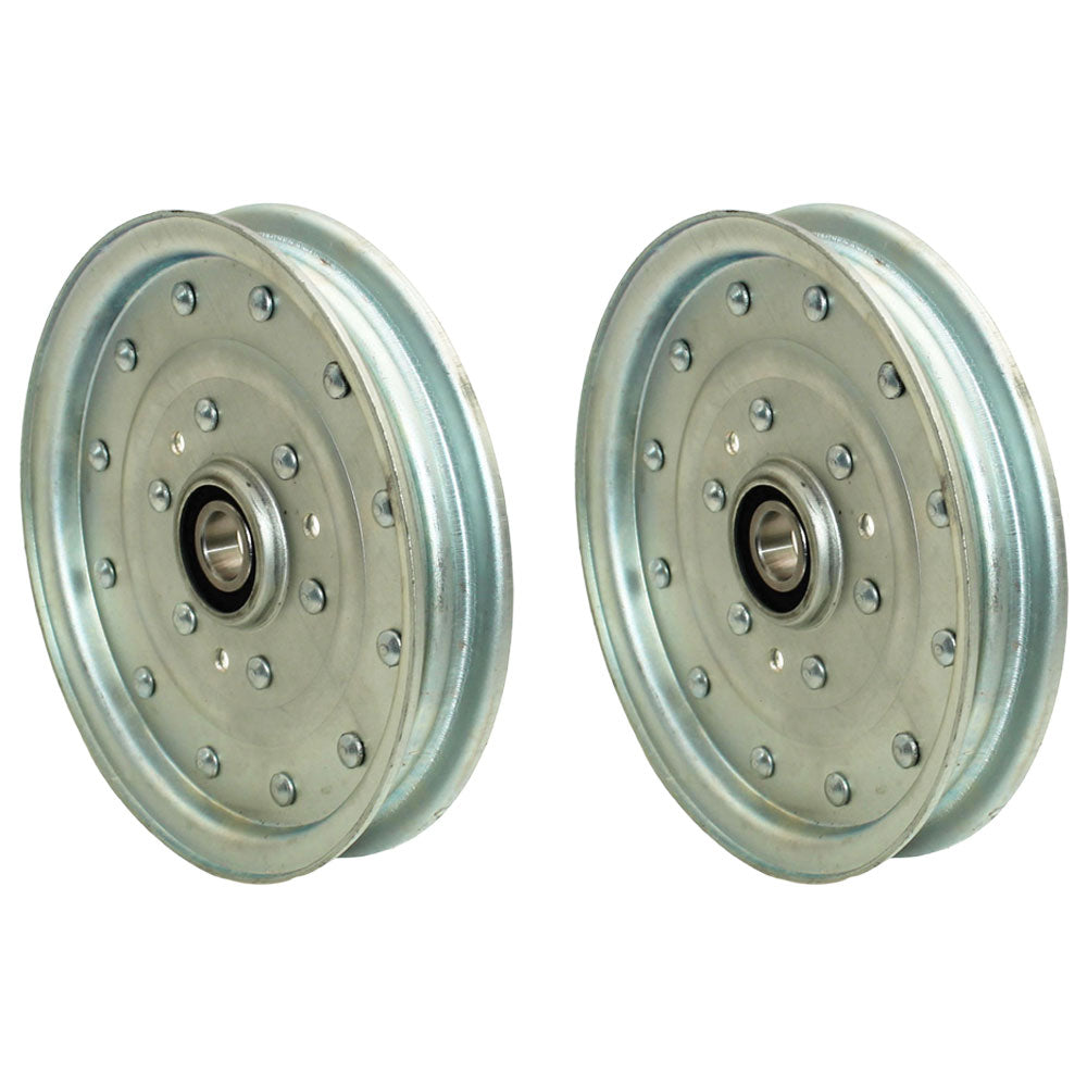 2 Pack Flat Idler Pulley Fits Exmark Lazer Z Fits Toro Master 1-633109 52 60 72"