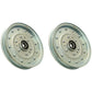 Qty 2: Flat Idler Pulley Fits Exmark Replaces 1-633109
