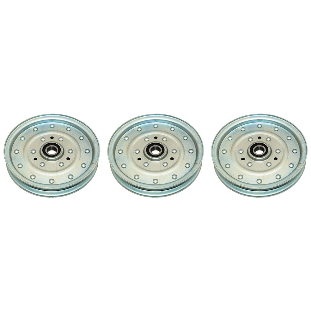 Qty 3: Flat Idler Pulley Fits Husqvarna Replaces 126-7685