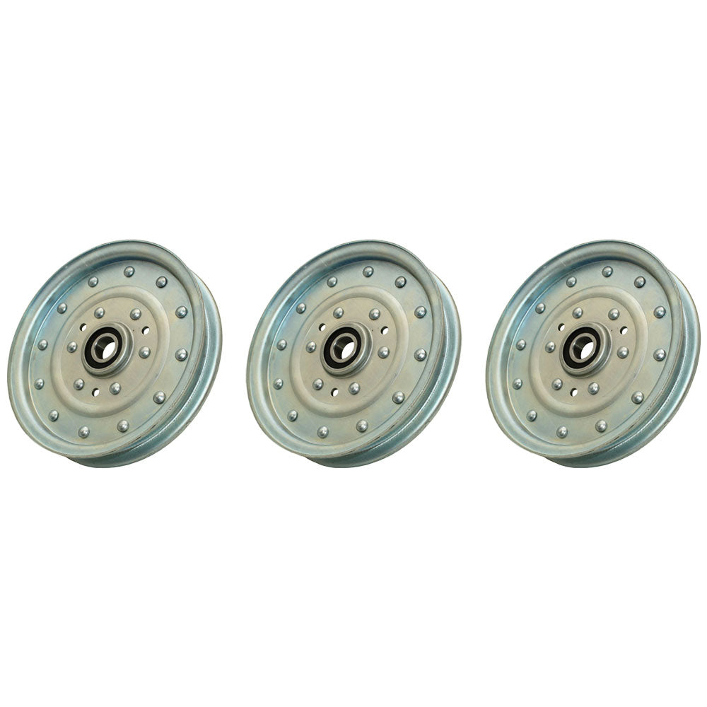 Qty 3: Flat Idler Pulley Fits Toro Replaces 1-633109