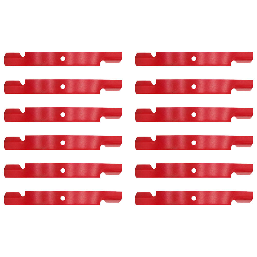 12 Pk. Notched Hight Lift Blades 103-6404 Fits Exmark Lazer Z AS XP XS 116-5171