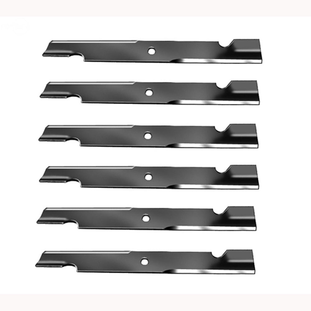 (6) Mower Blades High Lift Notched 103-6394 Fits Exmark Laser Z AC XS 103-6399