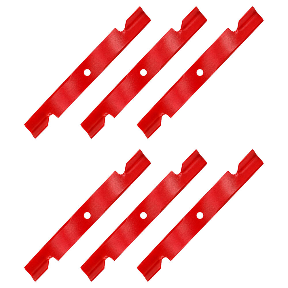 6 Pk. Notched Hight Lift Blades 103-6404 Fits Exmark Lazer Z AS XP XS 116-5171 116-8502