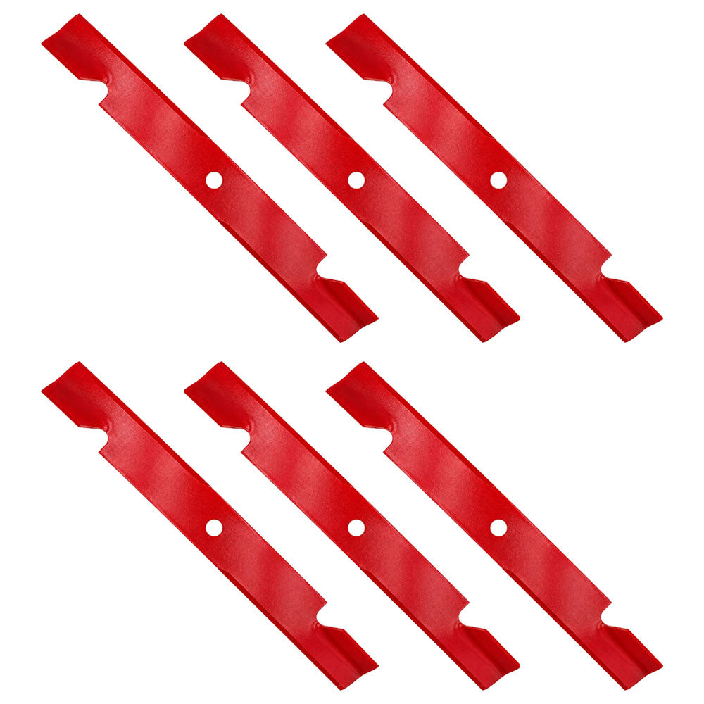 6 Pk. Notched Hight Lift Blades 103-6404 Fits Exmark Lazer Z AS XP XS 116-5171 116-8502
