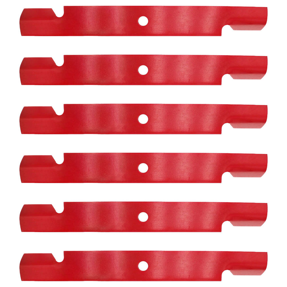 6 Pk. Notched Hight Lift Blades 103-6404 Fits Exmark Lazer Z AS XP XS 116-5171 116-8502